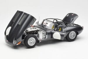 Jaguar E-Type Series 1 Coupe Lightweight Donkergrijs AUTOart 1:18 73647 Metaal — afbeelding 2 van 8