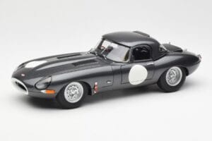 Jaguar E-Type Series 1 Coupe Lightweight Donkergrijs AUTOart 1:18 73647 Metaal