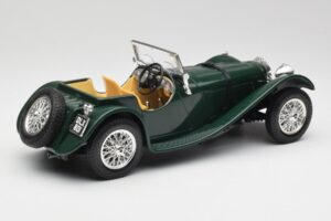 Jaguar SS 100 Roadster Groen Bburago 1:18 3006 Metaal — afbeelding 3 van 8