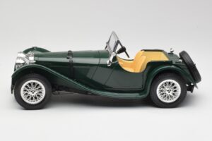 Jaguar SS 100 Roadster Groen Bburago 1:18 3006 Metaal — afbeelding 4 van 8