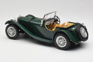 Jaguar SS 100 Roadster Groen Bburago 1:18 3006 Metaal — afbeelding 7 van 8