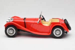 Jaguar SS 100 Rood Bburago 1:18 3006-M1 Metaal — afbeelding 4 van 8