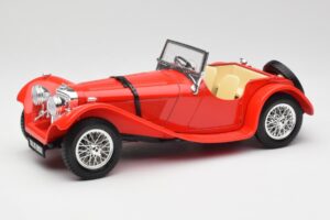 Jaguar SS 100 Rood Bburago 1:18 3006-M1 Metaal
