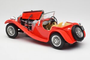 Jaguar SS 100 Rood Bburago 1:18 3006-M1 Metaal — afbeelding 5 van 8