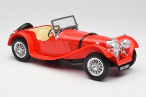 Jaguar SS 100 Rood Bburago 1:18 3006-M1 Metaal — afbeelding 6 van 8