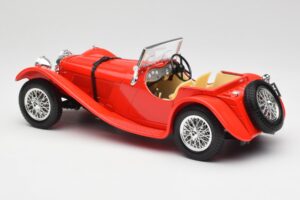 Jaguar SS 100 Rood Bburago 1:18 3006-M1 Metaal — afbeelding 7 van 8