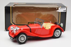Jaguar SS 100 Rood Bburago 1:18 3006-M1 Metaal — afbeelding 8 van 8