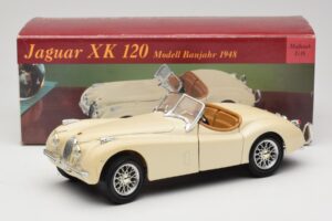 Jaguar XK120 Wit Eduscho 1:18 7482-1HTH Metaal — afbeelding 8 van 8