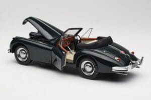 Jaguar XK140 Drophead Coupe Zwart Sun Star 1:18 2802 Metaal — afbeelding 5 van 8