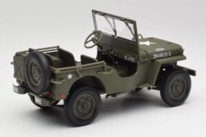 Jeep Willys Militair Groen Gate 1:18 1061 Metaal — afbeelding 3 van 8