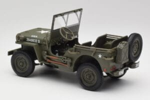 Jeep Willys Militair Groen Gate 1:18 1061 Metaal — afbeelding 7 van 8