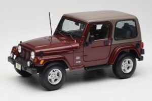 Jeep Wrangler TJ Sahara Rood Maisto 1:18 31662 Metaal