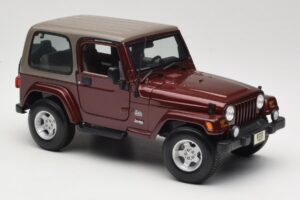 Jeep Wrangler TJ Sahara Rood Maisto 1:18 31662 Metaal — afbeelding 6 van 8