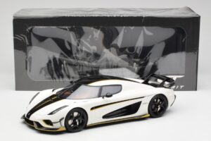 Koenigsegg Regera Crystal Wit GT Spirit 1:18 GT913 Hars — afbeelding 6 van 6