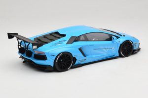 Lamborghini Aventador Liberty Walk Blauw GT Spirit 1:18 GT073 Hars — afbeelding 2 van 6