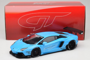 Lamborghini Aventador Liberty Walk Blauw GT Spirit 1:18 GT073 Hars — afbeelding 6 van 6