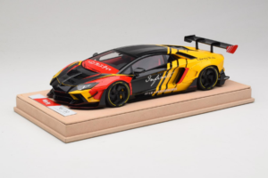 Lamborghini Aventador Liberty Walk Infinite Zwart Geel Timothy & Pierre 1:18 REMC035 Metaal — afbeelding 2 van 7