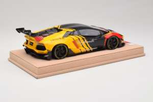 Lamborghini Aventador Liberty Walk Infinite Zwart Geel Timothy & Pierre 1:18 REMC035 Metaal — afbeelding 3 van 7