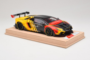 Lamborghini Aventador Liberty Walk Infinite Zwart Geel Timothy & Pierre 1:18 REMC035 Metaal — afbeelding 4 van 7