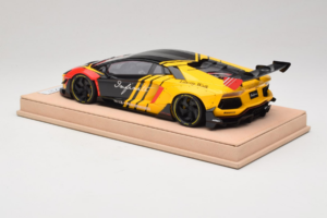 Lamborghini Aventador Liberty Walk Infinite Zwart Geel Timothy & Pierre 1:18 REMC035 Metaal — afbeelding 5 van 7
