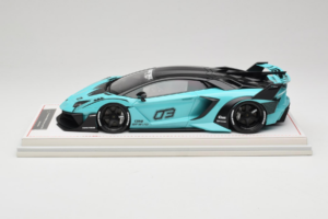 Lamborghini Aventador Liberty Walk LB-Silhouette WORKS GT Evo Mintgroen IVY 1:18 REMC001 Hars