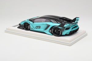 Lamborghini Aventador Liberty Walk LB-Silhouette WORKS GT Evo Mintgroen IVY 1:18 REMC001 Hars — afbeelding 5 van 7