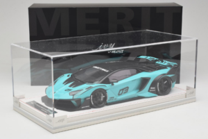 Lamborghini Aventador Liberty Walk LB-Silhouette WORKS GT Evo Mintgroen IVY 1:18 REMC001 Hars — afbeelding 7 van 7