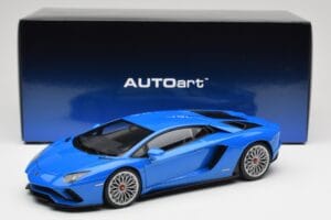Lamborghini Aventador S LP740-4 Blue Nila AUTOart 1:18 79134 Metaal — afbeelding 8 van 8