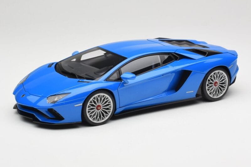 Lamborghini Aventador S LP740-4 Blue Nila AUTOart 1:18 79134 Metaal