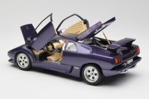 Lamborghini Diablo Paars Maisto 1:18 3028 Metaal — afbeelding 5 van 8