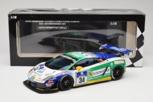 Lamborghini Gallardo LP600+ GT3 Reiter Engineering #34 H-J. Stuck / D. Rostek ADAC 24 Hours Nurburgring 2011 Minichamps 1:18  — afbeelding 6 van 6