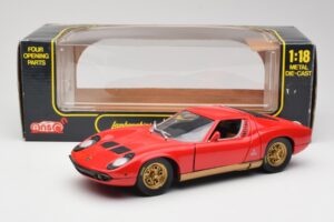 Lamborghini Miura Rood Anson 1:18 30302 Metaal — afbeelding 8 van 8