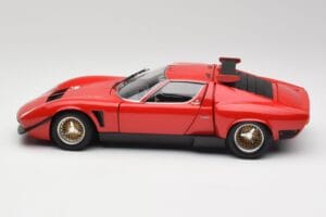 Lamborghini Miura SVR Rood & Zwart Kyosho 1:18 08319R Metaal — afbeelding 4 van 8