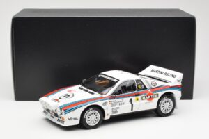 Lancia 037 Martini #1 W. Rohrl / C. Geistdorfer Winner Rally Monte Carlo 1983 Nacht-Versie Kyosho 1:18 08306A Metaal — afbeelding 8 van 8