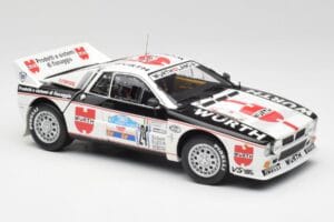 Lancia 037 #1 G. Cunico / E. Bartolich Targa Florio Winner 1983 Kyosho 1:18 08302H Metaal — afbeelding 6 van 8