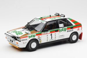 Lancia Delta HF 4WD #1 D. Cerrato Totip Rally Targa Florio 1987 Kyosho 1:18 08960C Metaal