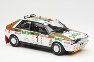 Lancia Delta HF 4WD #1 D. Cerrato Totip Rally Targa Florio 1987 Kyosho 1:18 08960C Metaal — afbeelding 6 van 8