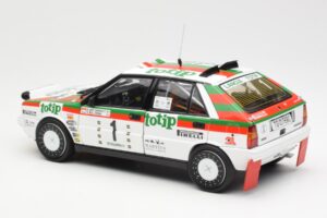 Lancia Delta HF 4WD #1 D. Cerrato Totip Rally Targa Florio 1987 Kyosho 1:18 08960C Metaal — afbeelding 7 van 8