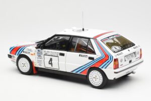 Lancia Delta HF 4WD #4 M. Alen / I. Kivimaki Martini Rally 1000 Lakes 1987 Kyosho 1:18 08960B Metaal — afbeelding 7 van 8