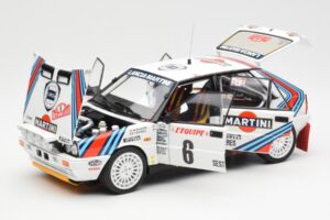 Lancia Delta HF 4WD #6 M. Biasion / T. Siviero Martini Rally Monte Carlo 1987 Kyosho 1:18 08960A Metaal — afbeelding 2 van 8