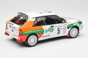 Lancia Delta HF Integrale Evo II Totip #5 A. Aghini / S. Farnocchia Rally Monte Carlo 1993 Kyosho 1:18 08348F Metaal — afbeelding 3 van 8