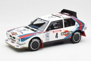 Lancia Delta S4 Martini #4 H. Toivonen / S. Cresto Rally Tour de Corse 1986 AUTOart 1:18 88620 Metaal