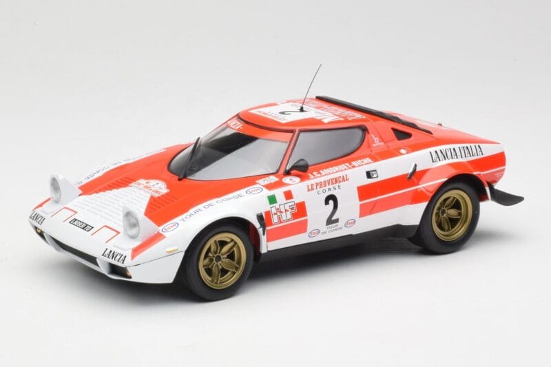 Lancia Stratos HF #2 J-B. Andruet / Biche Winners Tour de Corse 1974 Minichamps 1:18 155741702 Metaal