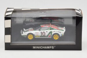 Lancia Stratos #10 Team Alitalia S. Munari / S. Maiga Rally Monte Carlo 1976 Minichamps 1:43 430761210 Metaal — afbeelding 4 van 4