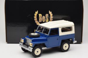 Land Rover Lightweight Series III Donkerblauw BoS Models 1:18 BOS382 Hars — afbeelding 6 van 6