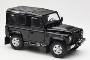 Land Rover Defender 90 Santorini Zwart Metallic Kyosho 1:18 08901BK Metaal — afbeelding 6 van 8