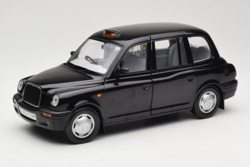London Taxi TX1 Zwart Sun Star 1:18 1120 Metaal