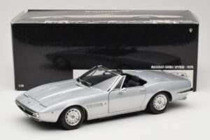 Maserati Ghibli Spyder Zilver Minichamps 1:18 100122330 Metaal — afbeelding 7 van 7