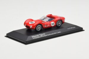 Maserati Tipo 61 #98 C. Shelby Times Mirror Grand Prix Riverside 1960 Minichamps 1:43 400601298 Metaal — afbeelding 2 van 4