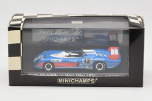 Matra Simca MS670B #12 J-P. Beltoise / J-P. Jabouille / J-P. Jaussaud 24 Hours of Le Mans 1973 Minichamps 1:43 430731112 Meta — afbeelding 4 van 4